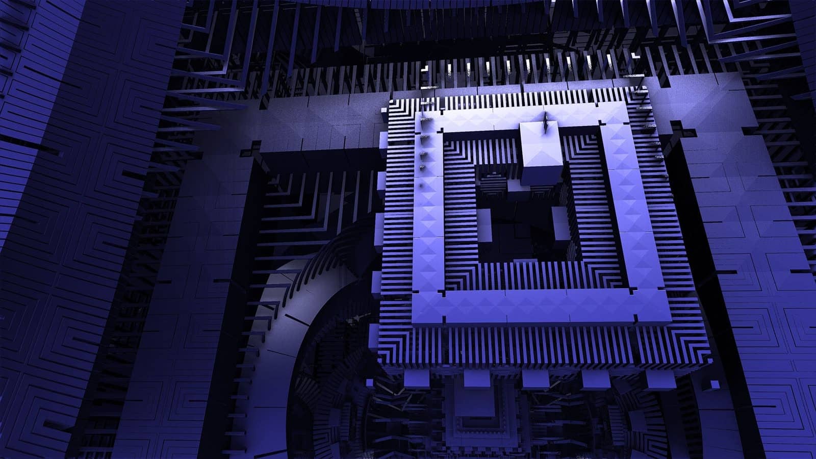 Close-up quantum chip illustration used for quantum computing research coverage