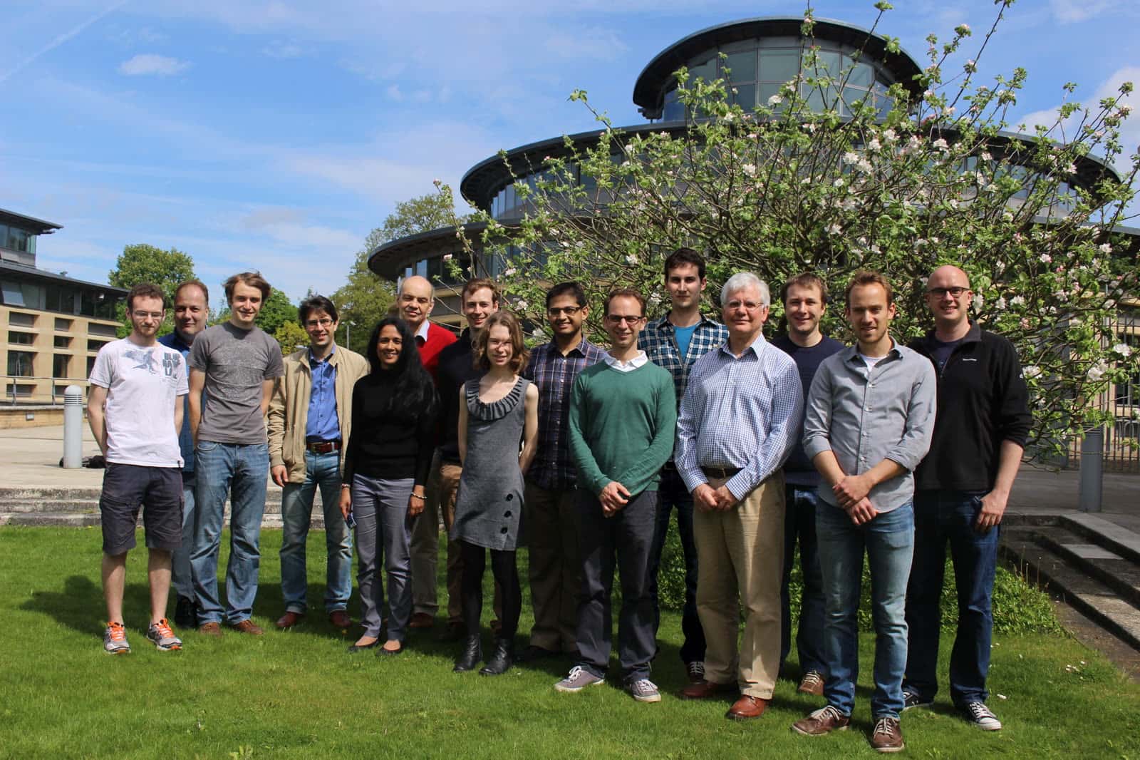 Quantum information research group photographed together