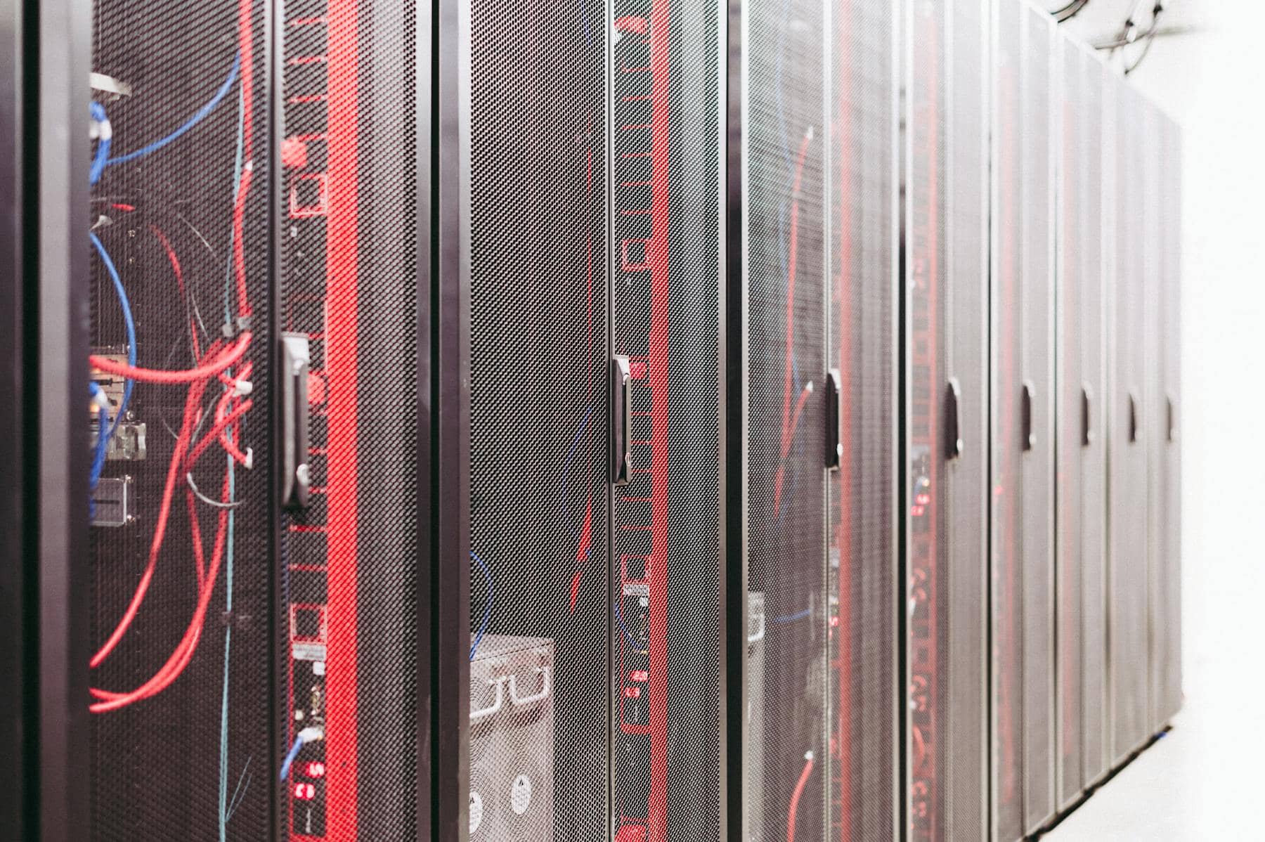 Server racks in a provider data center